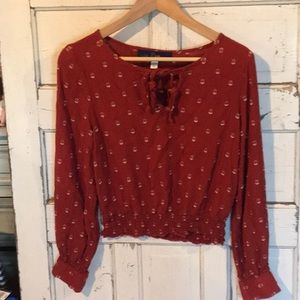 Cute boho peasant top
